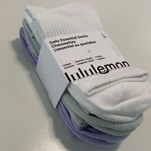Lululemon Daily Essentials Socks - 3 pack - NWT
